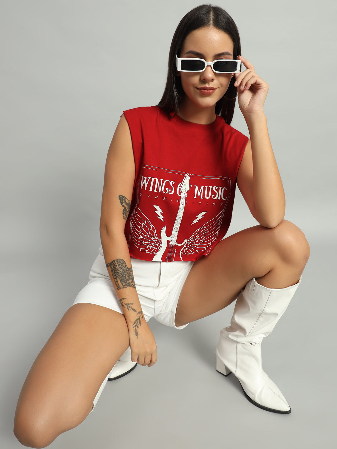 Red Wings Of Music Tank Top