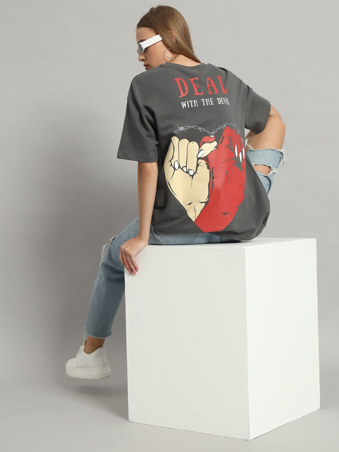 Grey Diabolical Deal Tee