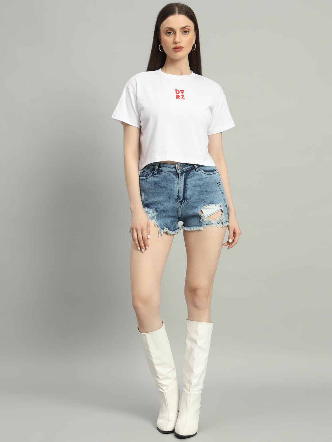 White Jersey Short Tee